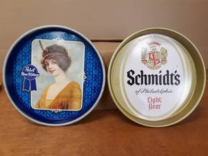 Pabst & Schmidts Vintage Beer Trays