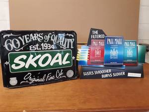 Skoal and Pall Mall Tobacco Advertising Tin Signs