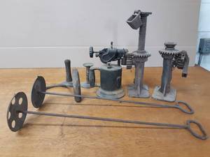 Large Lot of Antique Farm Tools and Jacks