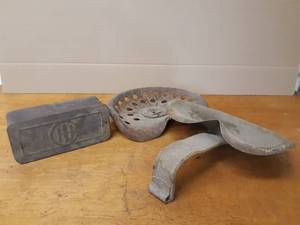 IH Tractor Toolbox and 2 Vintage Tractor Seats