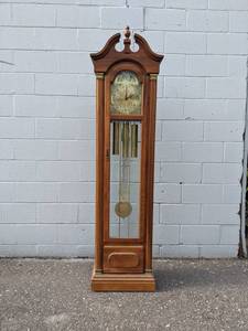 Vintage Grandfather Clock with Moon Dial
