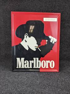 Marlboro Cigarette Embossed Tin Sign - 1997