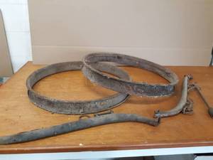 Antique Steel Rings (24 Dia.), Eveners and More