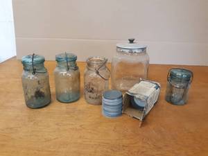 Vintage Ball Jars, Zinc Lids and More