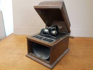 Antique Edison Cylinder Type Record Player