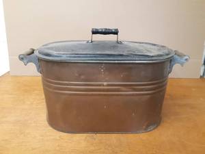 Antique Copper Boiler Pot