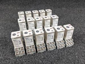 (16) Allen Bradley Relays w Sockets