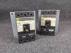 (2) Square D 200A Circuit Breakers