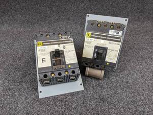 (2) Square D 100A Circuit Breakers