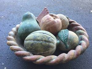 lot 106 image: Bowl of Clay Fruits