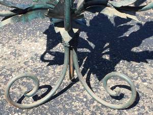 lot 112 image: Large Metal Patio Candle Holder