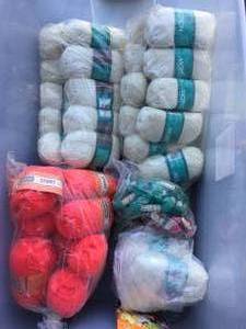 lot 134 image: Large Lot of Yarn, Embroidery Floss and Buttons.