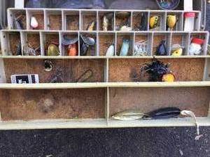 lot 135 image: Plano Tacklebox Full of Vintage Tackle