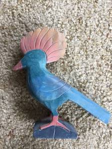 lot 157 image: Hand Painted Bird Carvings