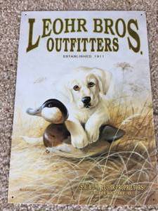 lot 165 image: Two Metal Labrador Wall Signs