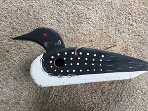 lot 180 image: Wooden Loon Birdhouse