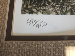 lot 201 image: A Day To Remember Framed Art by Ron Van Gilder