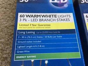 lot 261 image: 3 Boxes Of LED Lighted Branches