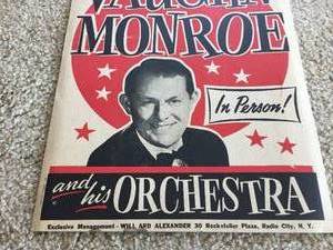 lot 257 image: Hollywood Walk of Fame Artist Vaughn Monroe Concert Poster