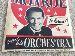 lot 258 image: Hollywood Walk of Fame Artist Vaughn Monroe Concert Poster