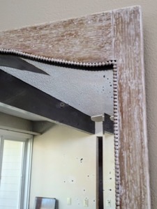 lot 5 image: Vintage Wooden Mirror