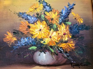 lot 8 image: Small Framed Oil On Canvas