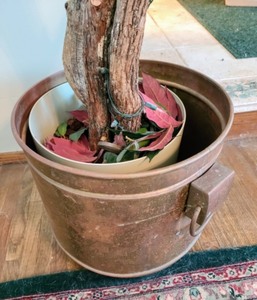 lot 10 image: Large Potted Faux Tree