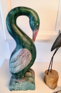 lot 16 image: Carved Wooden Birds