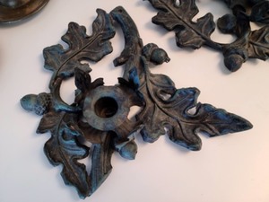 lot 30 image: Decorative Vintage Candleholders