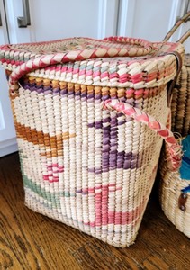 lot 28 image: Decorative Woven Baskets