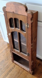 lot 48 image: Wooden Wall Display Cabinet