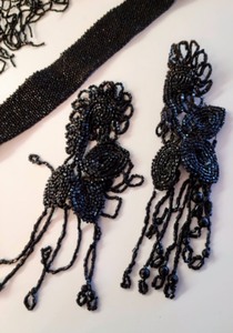 lot 54 image: Vintage BeadedEmbroidered Pieces
