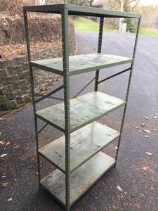 lot 337 image: 5 Shelf Metal Garage Storage