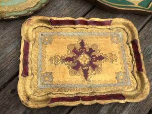 lot 343 image: 3 Ornate Wooden Platters Made In Italy