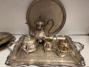 lot 39 image: Large Variety Of Silver Plated Servingware