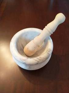 Marble Mortar and Pestle