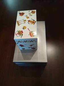 Two Vintage Metal Recipe Boxes