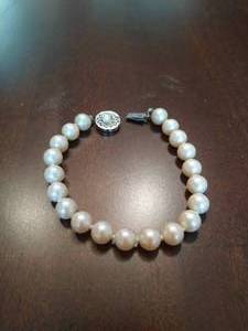 Sterling & Pearl Bracelet