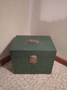 Vintage Metal Storage Box and Laundry Bag