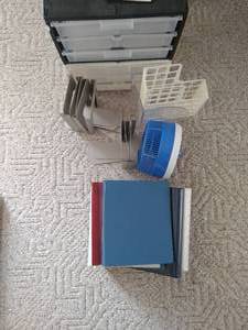 Collection of Storage and Office Supplies