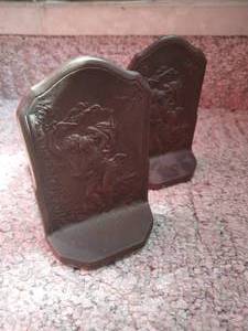 Pair of Vintage Metal Bookends