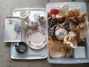 Collection of Misc. China Dishes and Vintage Cookie Cutters
