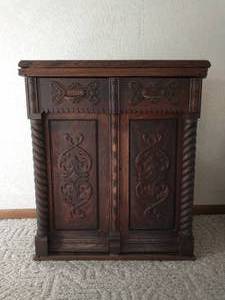 Antique Sewing Table Cabinet