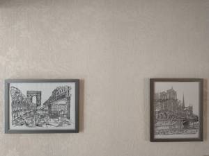 Two Pieces Of Framed Paris Art