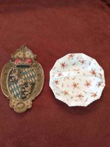 Wax Motif And Handled BasketCandy Dish