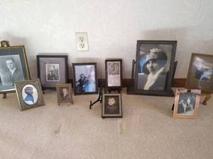 Collection of Framed Vintage Family Photos