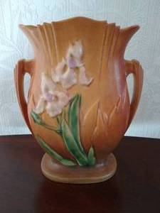 Roseville Pottery Iris Vase