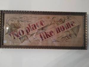 Vintage Framed Wall Sign