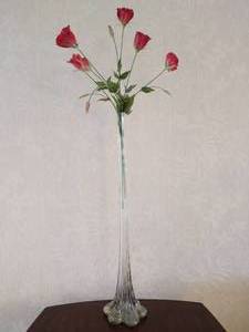 Tall Glass Vase