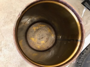 lot 20 image: Antique metal bucket from midland popcorn company